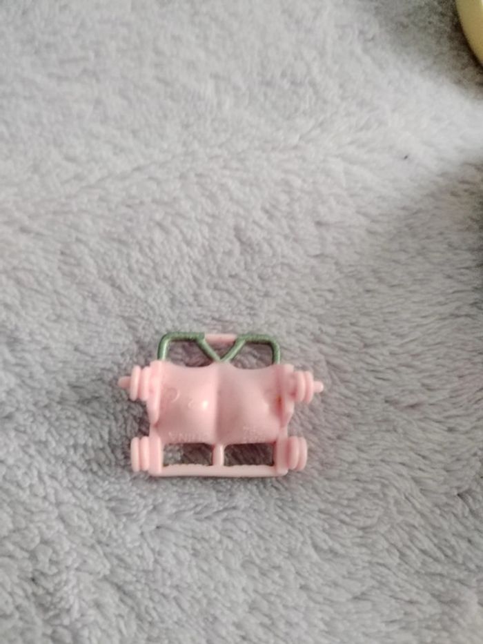 Polly Pocket vintage 1994 crèche boîte cœur jaune ruban rose - photo numéro 16