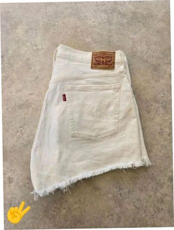 Short Levi's 501 W32 FR42 blanc Femme Women SHO170b