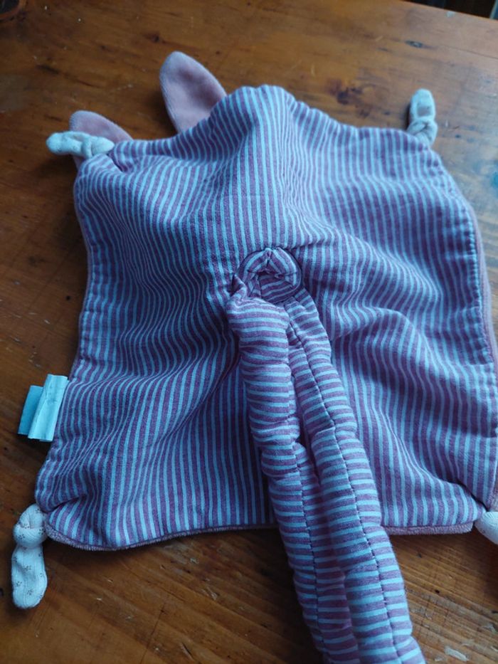 Doudou lapin rose Theo & Ines - photo numéro 7