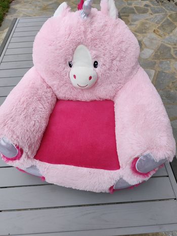 Pouf licorne rose 