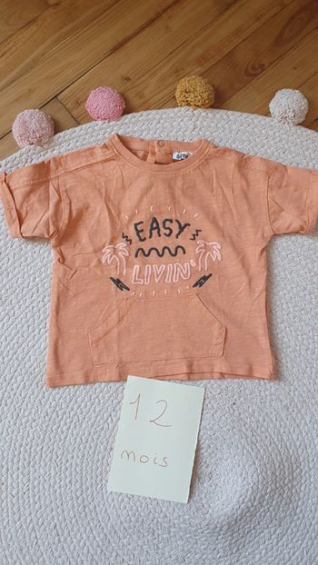 tee shirt 12 mois