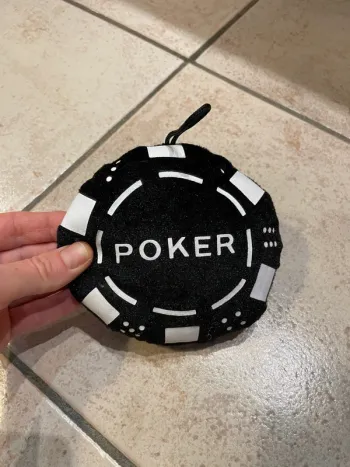 Petite peluche jeton de poker