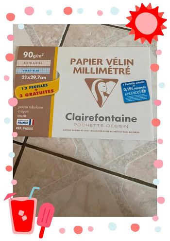 Claire fontaine papier millimétré