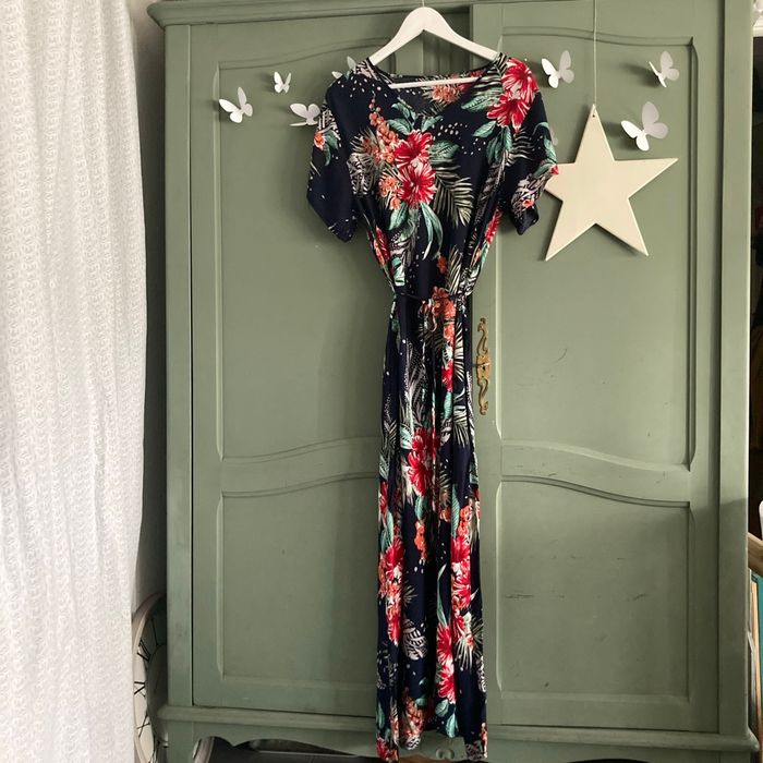 Robe fleurie bleue