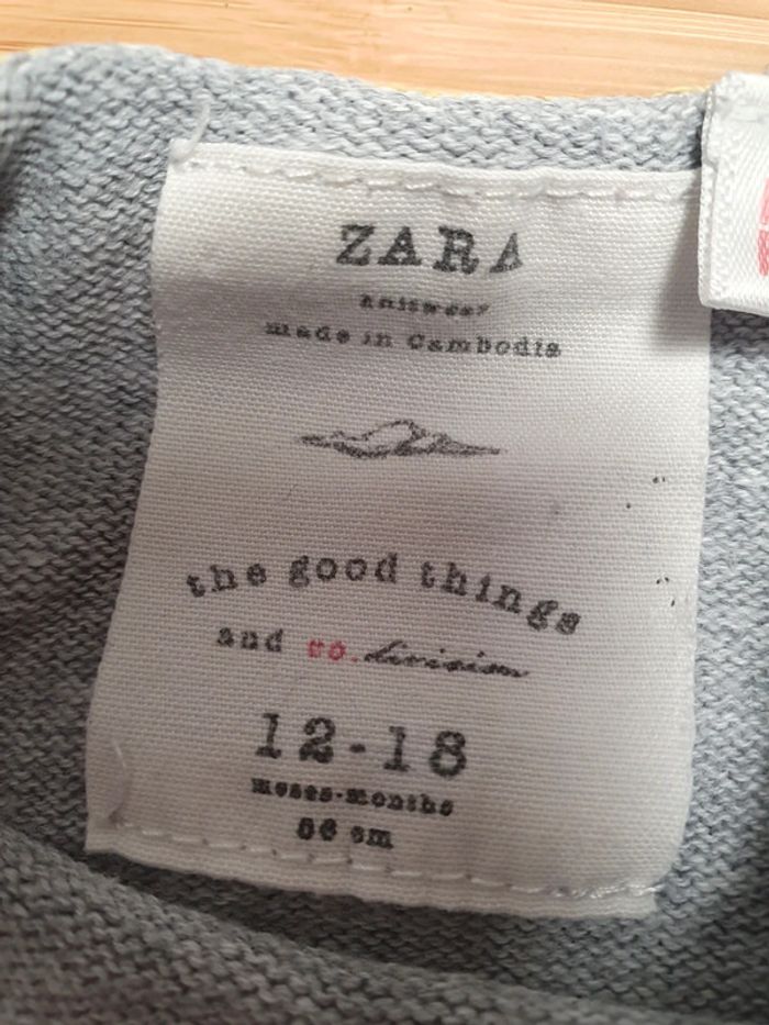 Pull Zara été léger sweater sweat 12 18 mois Zara - photo numéro 4