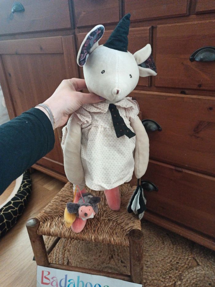 peluche d'activités grande souris il était une fois moulin roty - photo numéro 5