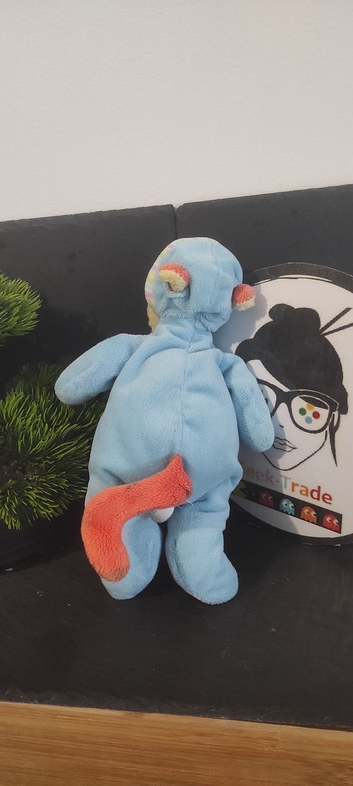 Peluche Tigrou pyjama bleu Disney baby nicotoy rond jaune orange Capuche Rose - photo numéro 2