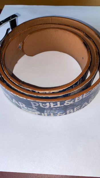 Ceinture pull&bear bleu avec logo