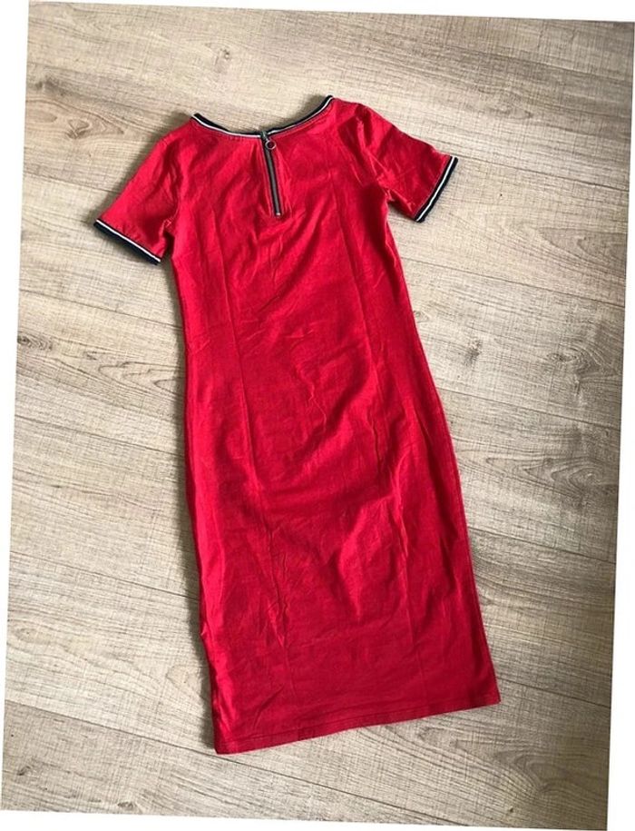Robe rouge à manches courtes JBC taille XS bon état - photo numéro 12