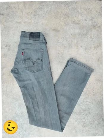 Jeans Levi's 511 W28 FR38 L32 coupe droite bleu Homme Men pan356b