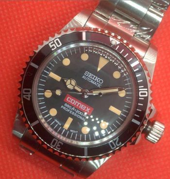 ✅NeUF MAGNIFIQUE MONTRE MARQUE SElKO COMEX VINTAGE AUTOMATIQUE MODELE COMEX 5513 5514 BOITIER 39.5MM