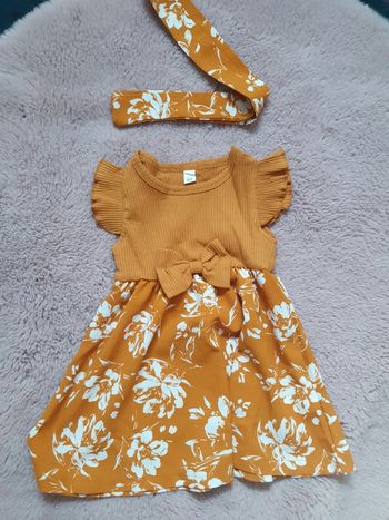 Ensemble robe + bandeau cheveux 24 mois fille