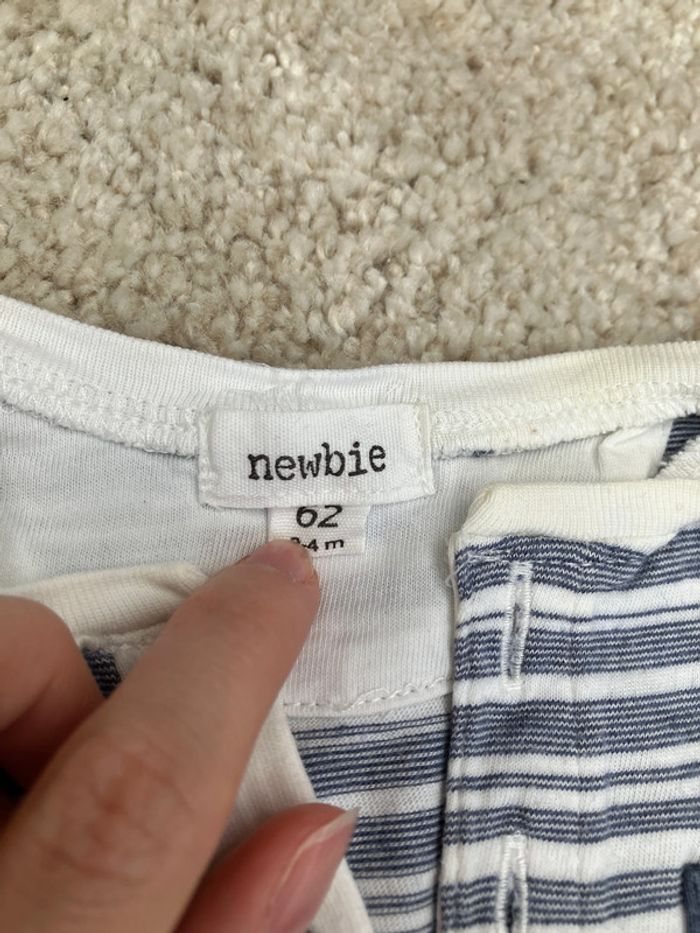 Lot de 2 bodies manches courtes mixte - Absorba / newbie - 3 mois - photo numéro 3