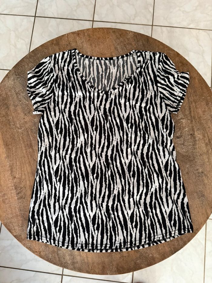 T-shirt zebré