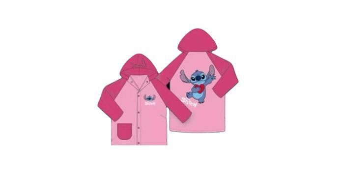 Imperméable Stitch rose pale
