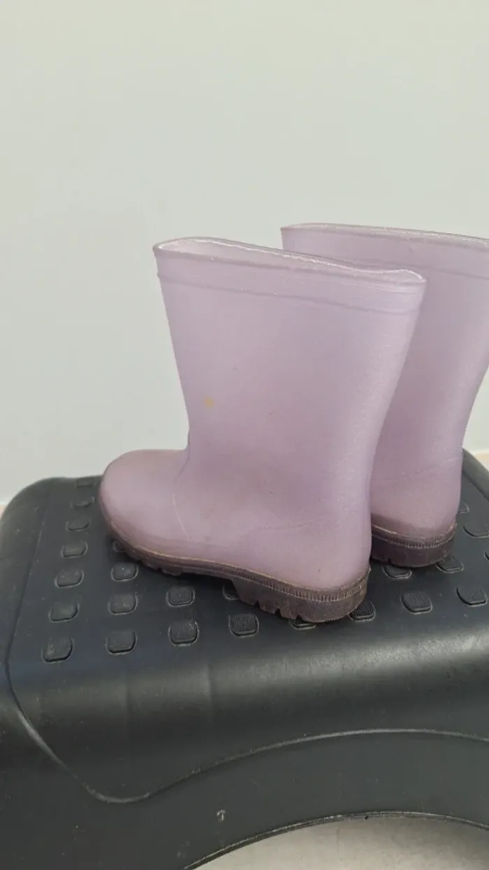 Bottes pailletées plastique taille 27 pluie - photo numéro 3