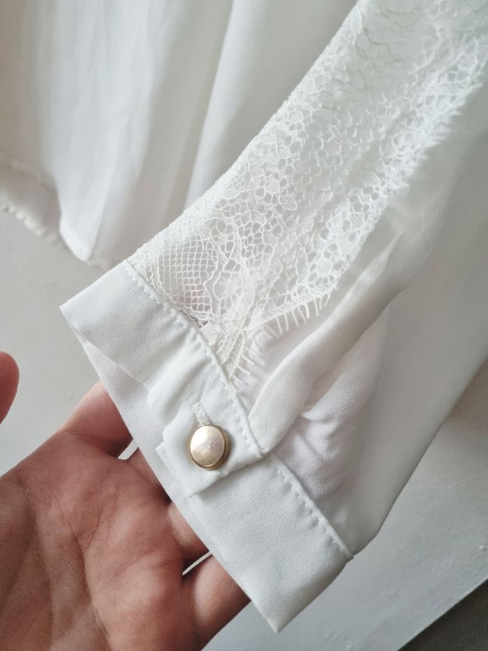 Blouse blanc manche longue - photo numéro 3