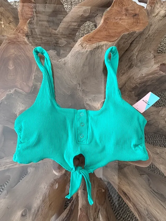 Haut de maillot de bain Ardene swim vert menthe