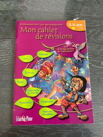 Cahier révision 5/6 ans grande section