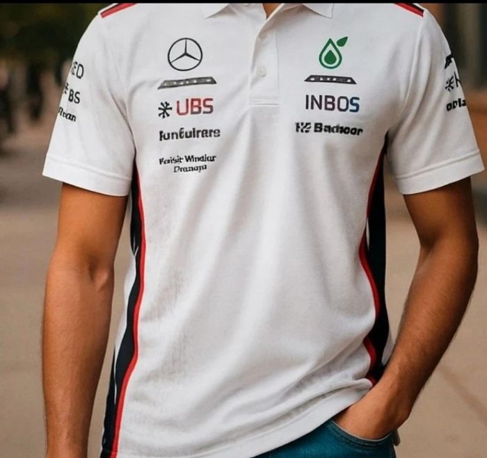 Polo Officiel Mercedes AMG petronas f1 Team Modèle 2023 ou 2024