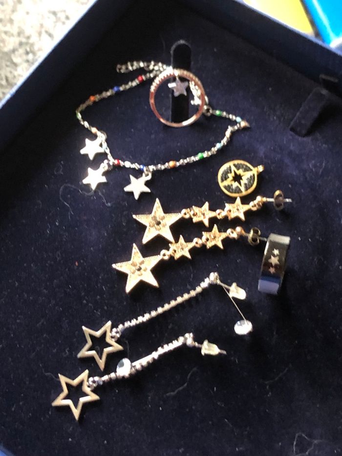 Gros lot bijoux étoile argent et acier - photo numéro 8