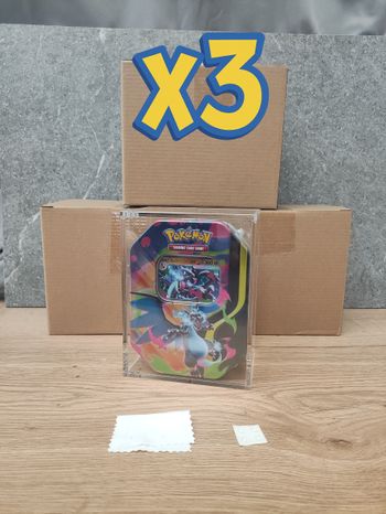 3 X Protections Acrylique Pokémon PokeBox – Boîte Rigide Magnétique UV Premium