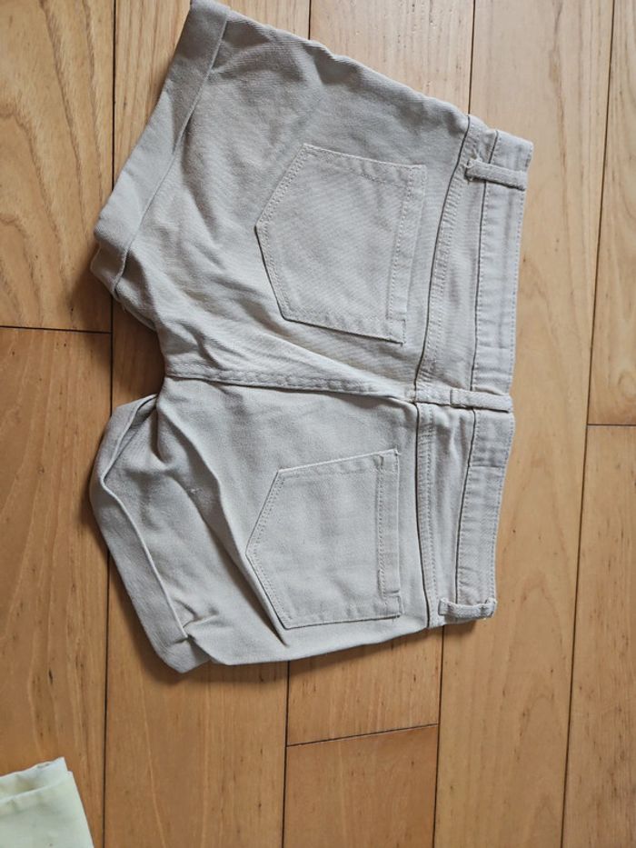 Short jean  beige - photo numéro 2