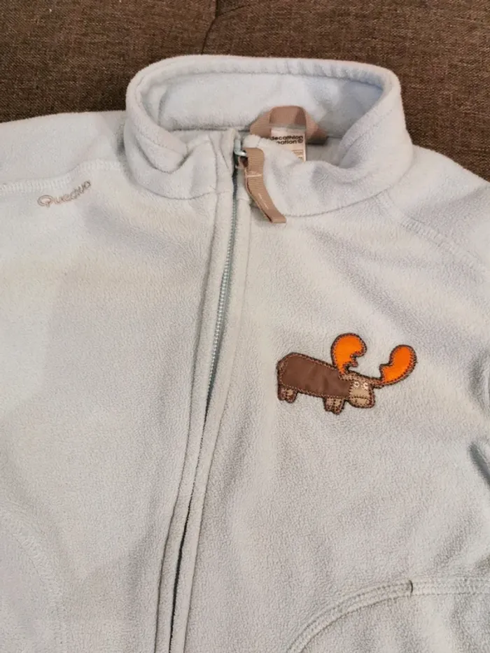 Gilet polaire zippé décathlon Quechua 4 ans - photo numéro 2