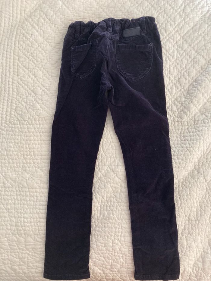 Pantalon velours ras marine Okaïdi 8 ans - photo numéro 7