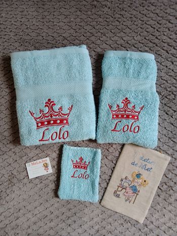 Serviette de bain personnalisée