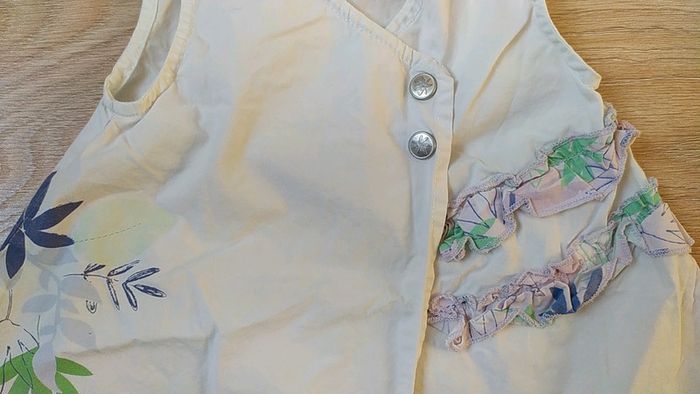 Robe blanche 3 mois fleurs - photo numéro 3