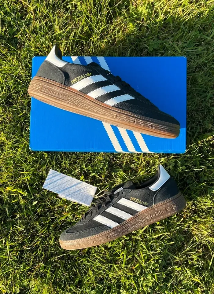 Adidas Originals Handball Spezial Core Black White - Femme 37 1/3 - photo numéro 3