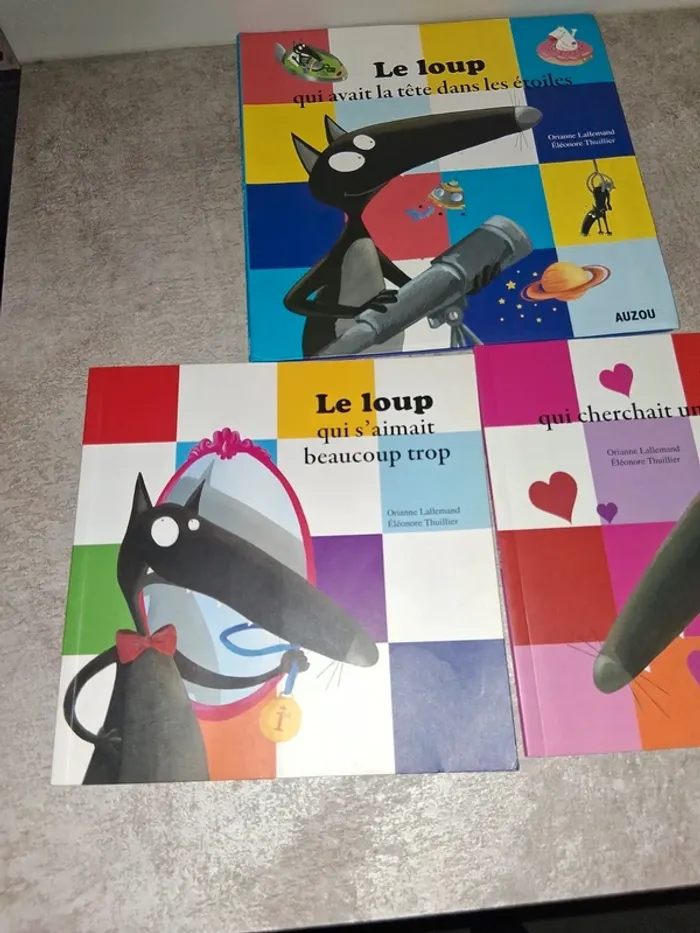 Lot de 3 livres le loup de chez azou - photo numéro 2
