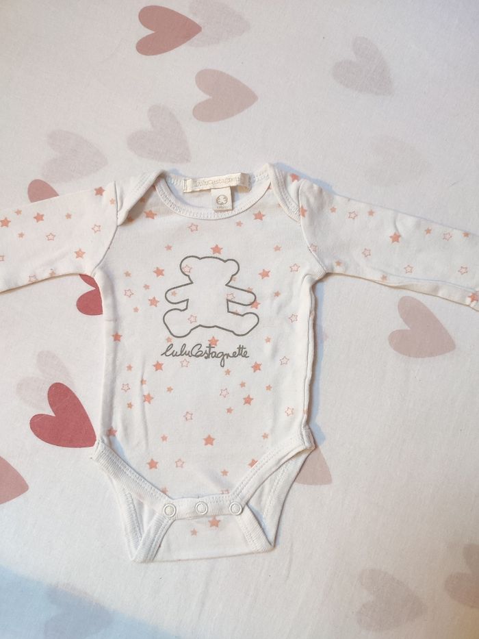 Lot bodies bébé fille - 1 mois - très bon état - Disney / lulu castagnette - photo numéro 6