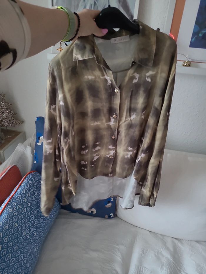 Chemise kaki taille M - photo numéro 3