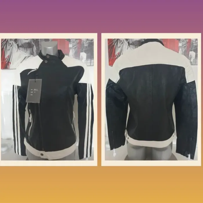 Blouson perfecto noir Taille M - photo numéro 5