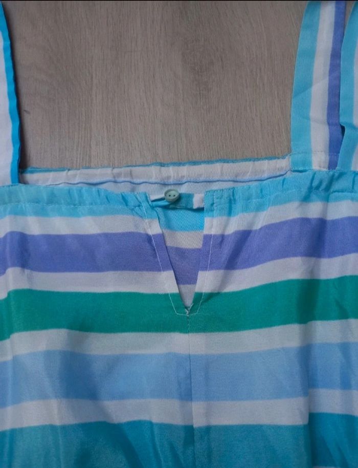 Jolie robe d'été à lignes jusqu'au genoux taille 38 - photo numéro 3
