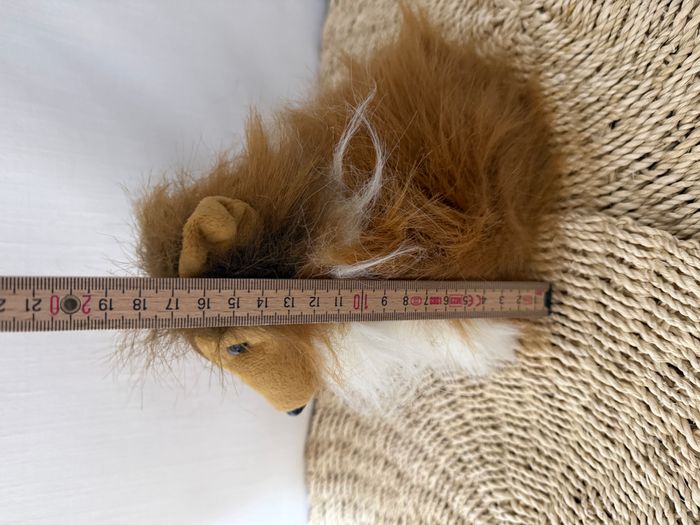 peluche chien colley style Lassie marron blanc - photo numéro 3