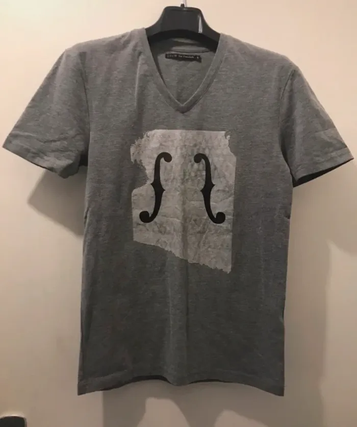 T-shirt celio les essentiels imprimé manches courtes gris noir taille S