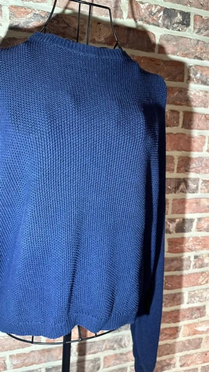 Pull bleu manches bouffantes Jennyfer Taille S / 36 - photo numéro 4