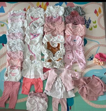 Lots vêtement bébé filles naissance