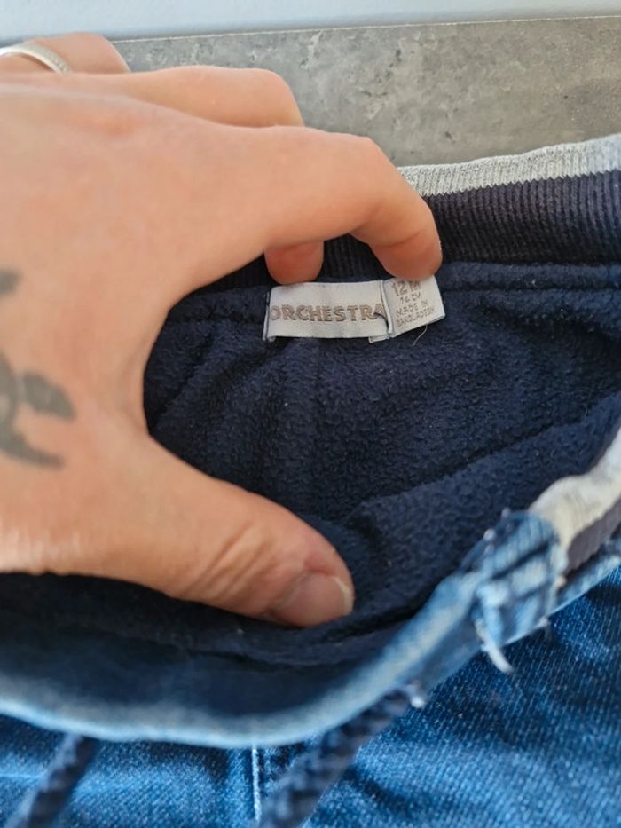 Jeans doublé en polaire 12 mois - photo numéro 2