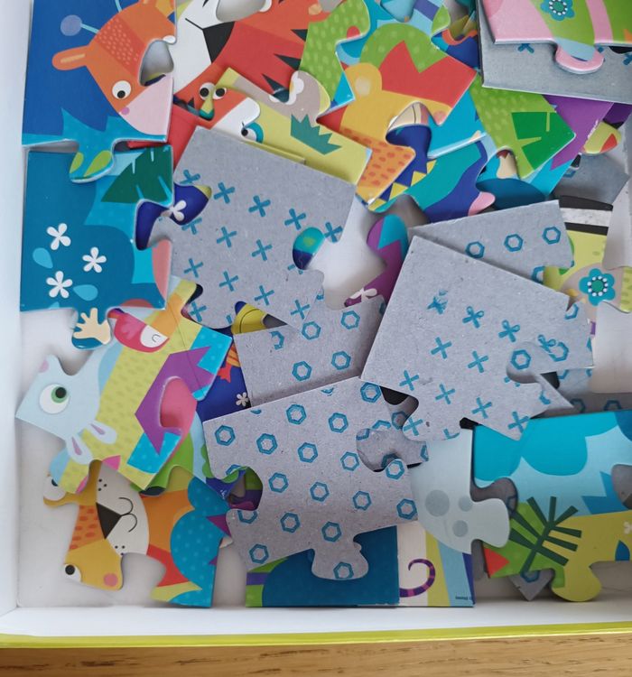 2 puzzles 20 pièces animaux sauvages 3 ans + - photo numéro 4