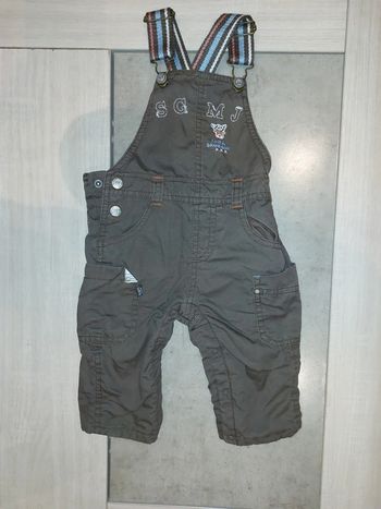 Salopette molletonnée / sergent major / 9 mois.71cm