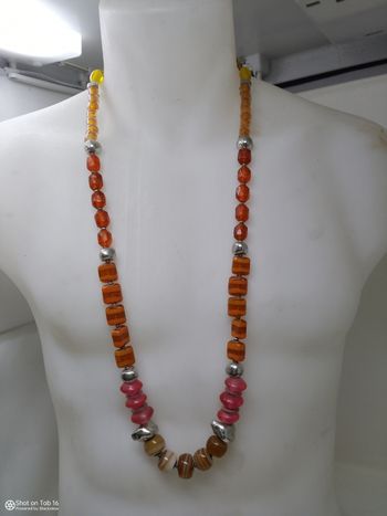 Superbe collier ce soir Annecy en pâte de verre de style de Murano