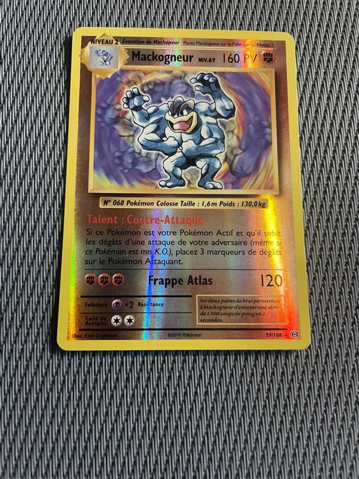 Carte Pokémon Mackogneur Holo Reverse  59/108 XY Evolution FR