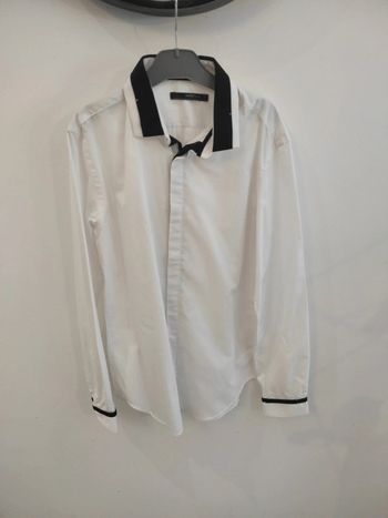 Chemise homme blanche et noir taille S