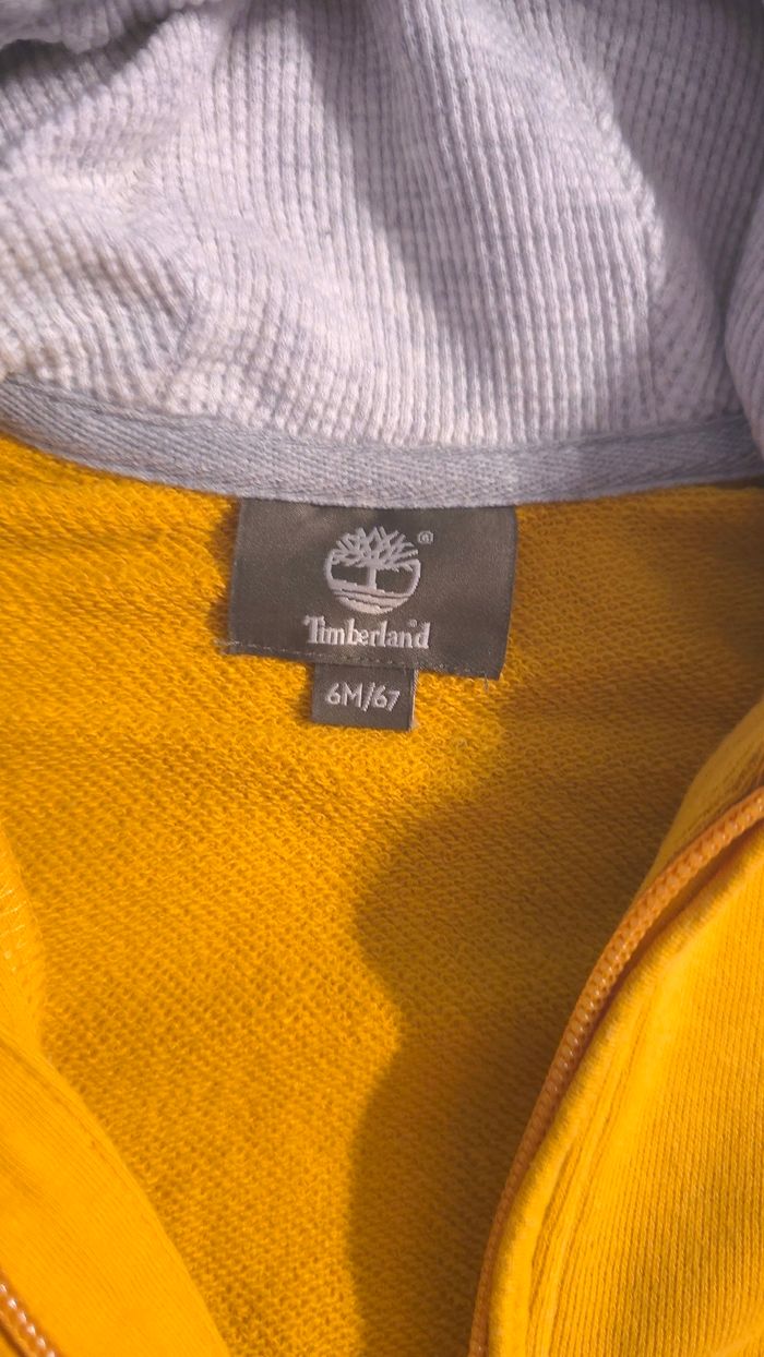 🤩 superbe  sweat zippé timberland 6mois garçon 🤩 - photo numéro 3