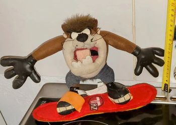 Peluche dessin animé Cartoon Warner Bros vintage de dessin animé Cartoon Warner Bros TAZ Surf