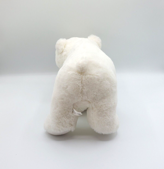 Peluche doudou ours polaire blanc CRÉDIT AGRICOLE env. 37 cm hauteur 19 cm - photo numéro 4